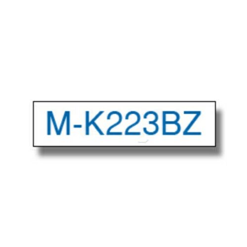 Original Brother MK-223BZ Schriftband blau auf weiß (9mm x 8m)