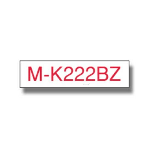 Original Brother MK-222BZ Schriftband rot auf weiß (9mm x 8m)
