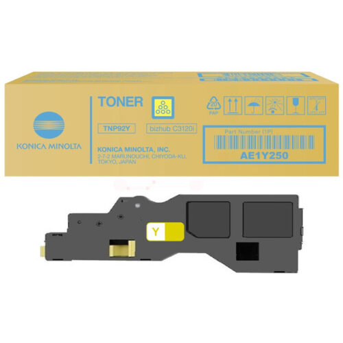 Original Konica Minolta TNP-92Y / AE1Y250 Toner gelb