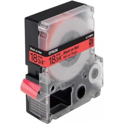 Original Epson LC-5RBP9 / C53S626400 Farbband schwarz auf rot (18mm x 9m)
