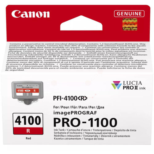 Original Canon PFI-4100R / 6785C001 Tinte rot