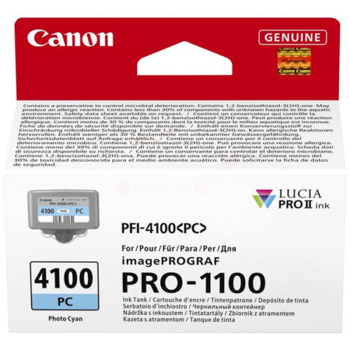 Original Canon PFI-4100PC / 6781C001 Tinte photo cyan