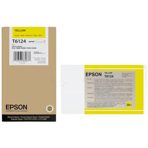 Original Epson T6124 / C13T612400 Tinte gelb