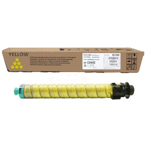 Original Ricoh TYPE SP C 840 A / 821260 Toner gelb