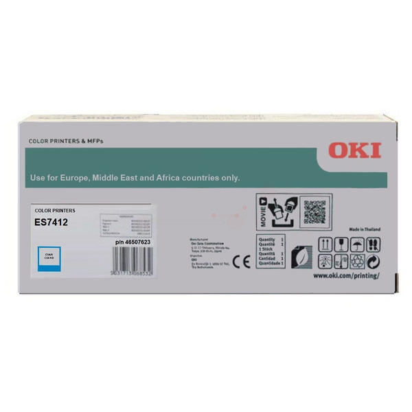 Original OKI 46507623 Toner cyan