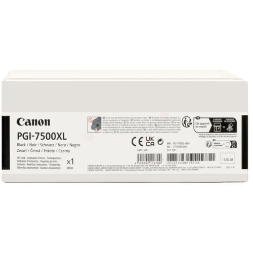 Original Canon PGI-7500XLBK / 2774C001 Tinte schwarz