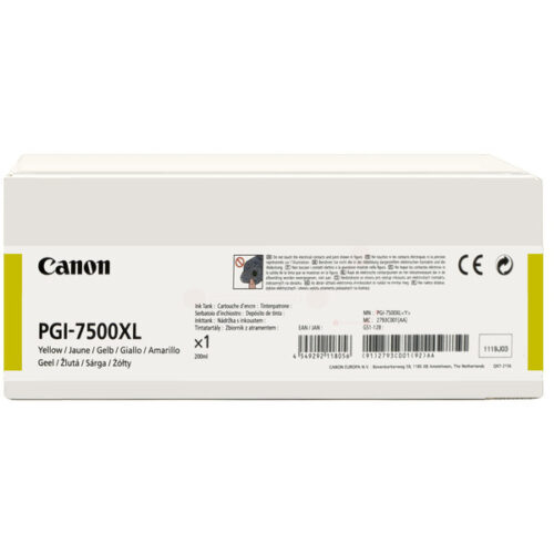 Original Canon PGI-7500XLY / 2793C001 Tinte gelb
