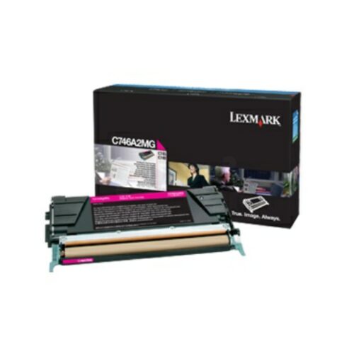 Original Lexmark C746A3MG / 0C746A3MG Toner magenta