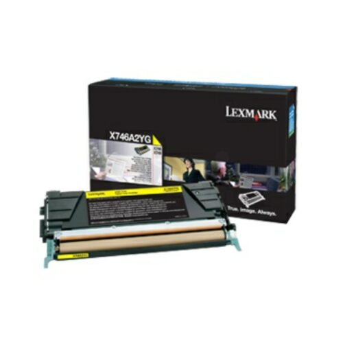 Original Lexmark X746A3YG / 0X746A3YG Toner gelb