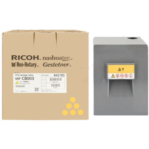 Original Ricoh 842193 / MP C8003 Toner gelb
