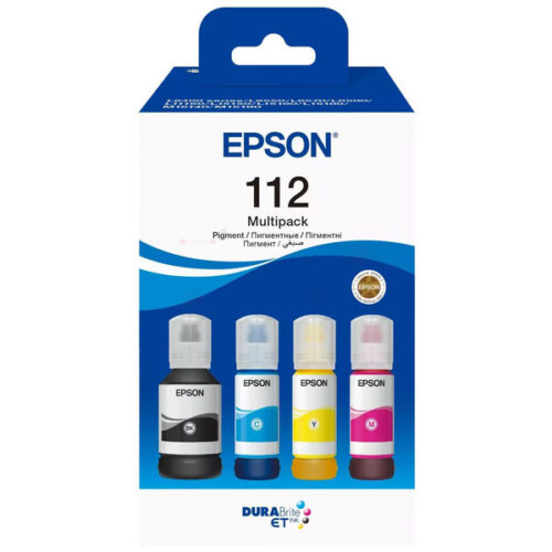 Original Epson 112 / T06C6 / C13T06C64A Tinte Multipack schwarz, cyan, magenta, gelb (4 Stück)