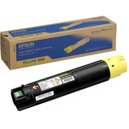 Original Epson 0656 / C13S050656 / S050656 Toner gelb