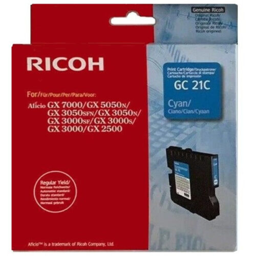 Original Ricoh GC-21 C / 405533 / K202/01 Tinte cyan