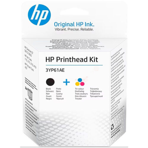 Original HP GT52 / 3YP61AE Druckkopf Sparset schwarz, color (2 Stück)