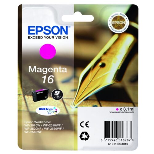 Original Epson 16 / T1623 / C13T16234012 / C13T16234022 Tinte magenta