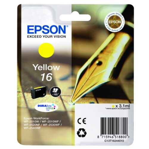Original Epson 16 / T1624 / C13T16244012 / C13T16244022 Tinte gelb