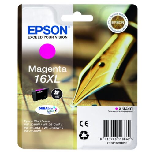 Original Epson 16XL / T1633 / C13T16334012 / C13T16334022 Tinte magenta
