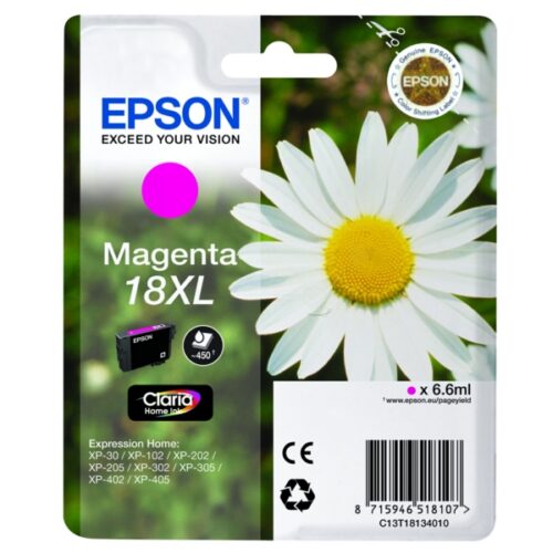 Original Epson 18XL / T1813 / C13T18134012 / C13T18134022 Tinte magenta