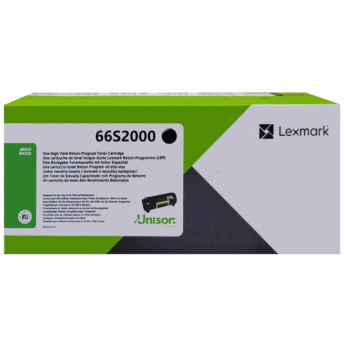 Original Lexmark 66S2000 Toner schwarz