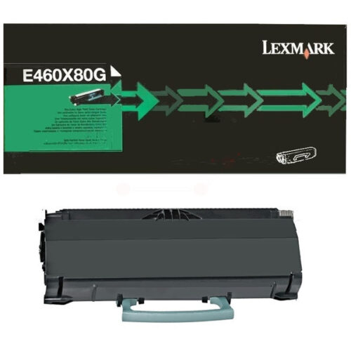 Original Lexmark E460X80G / 0E460X80G Toner schwarz