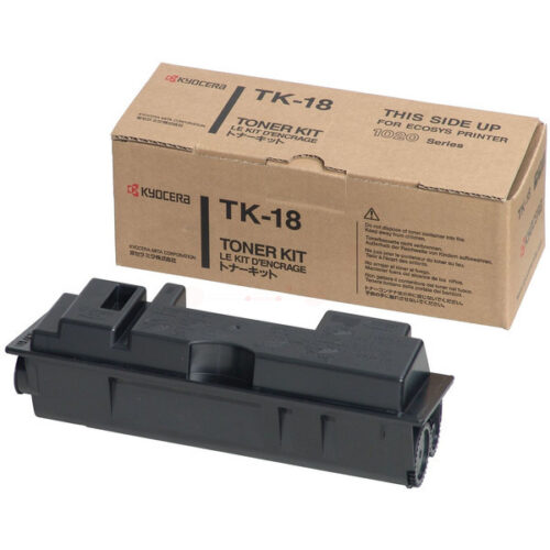 Original Kyocera TK-18 / 1T02FM0EU0 / 1TT2FM0EU0 / 370QB0KX Toner schwarz