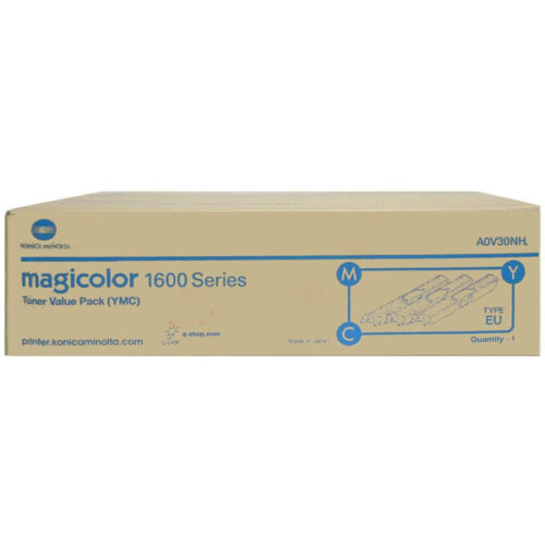 Original Konica Minolta A0V30NH Toner Set cyan, magenta, gelb (3 Stück)