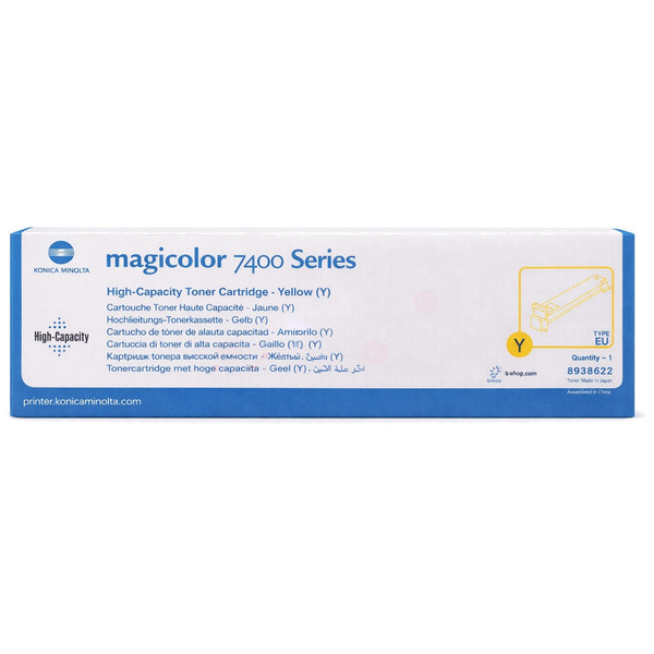 Original Konica Minolta 8938-622 Toner gelb