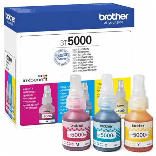 Original Brother BT-5000 / BT-5000CLVAL Tinte Multipack cyan, magenta, gelb (3 Stück)