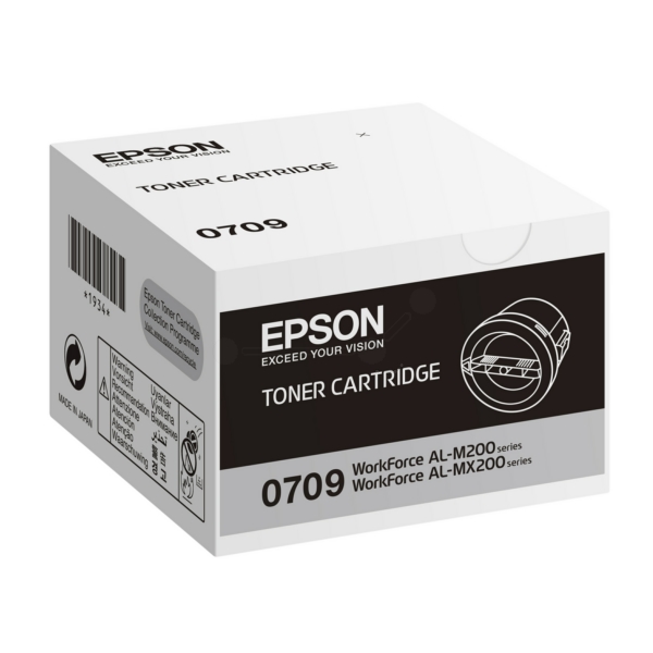 Original Epson 0709 / C13S050709 / S050709 Toner schwarz