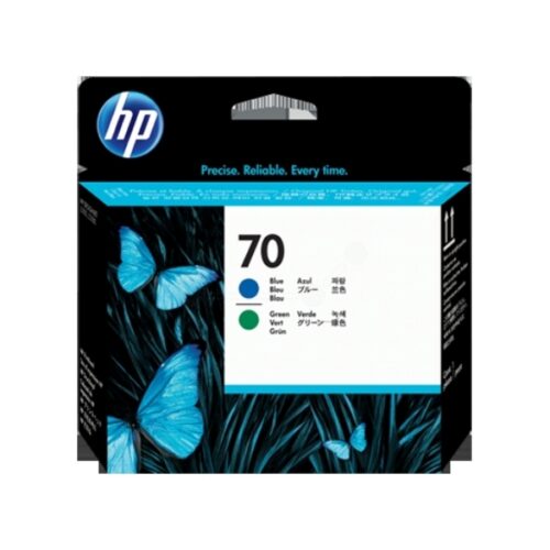 Original HP 70 / C9408A Druckkopf grün, blau