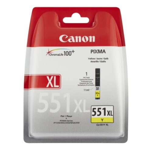 Original Canon CLI-551 YXL / 6446B001 / 6446B004 Tinte gelb