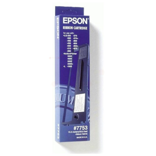 Original Epson 7753 / C13S015633 / S015633 Farbband /Farbrolle schwarz