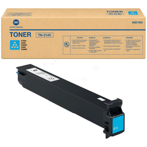 Original Konica Minolta TN-214C / A0D7454 Toner cyan