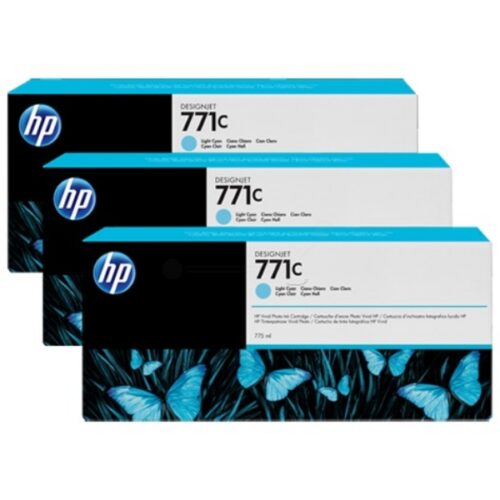 Original HP 771C / B6Y36A Tinte Multipack photo cyan (3 Stück)