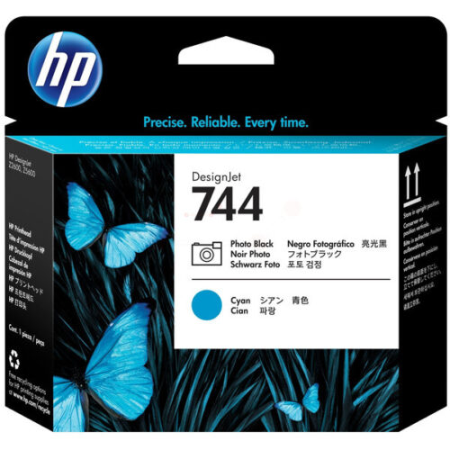 Original HP 744 / F9J86A Druckkopf schwarz, cyan