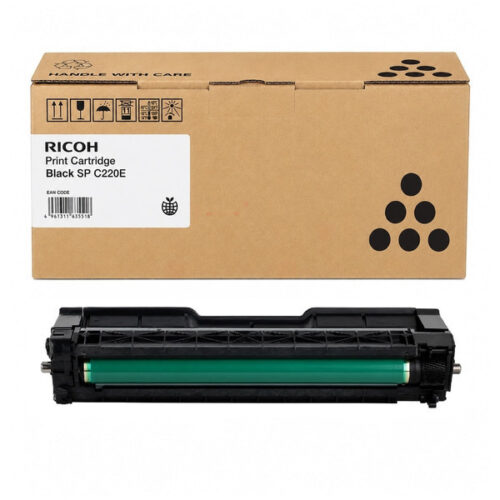 Original Ricoh TYPE SPC 220 E / 406094 / K241 / 406140 / 406052 / 407642 / 406144 Toner schwarz