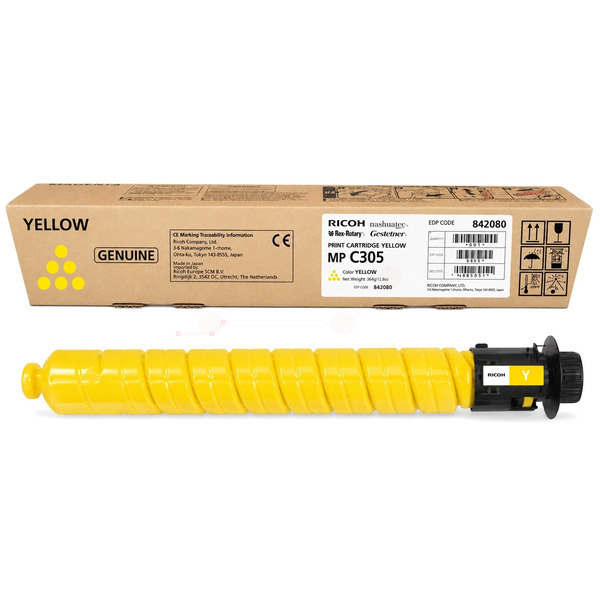 Original Ricoh TYPE MPC 305 E / 841597 / 842080 Toner gelb