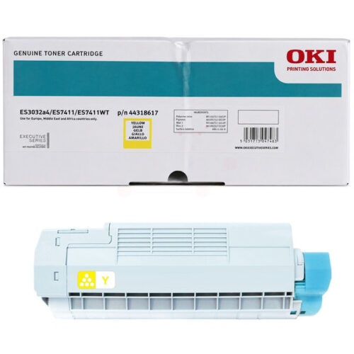 Original OKI 44318617 Toner gelb
