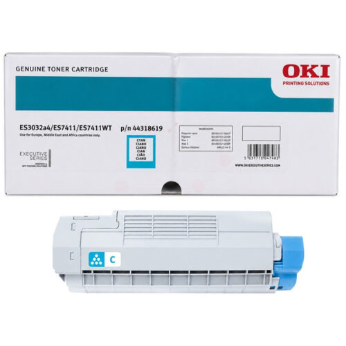 Original OKI 44318619 Toner cyan