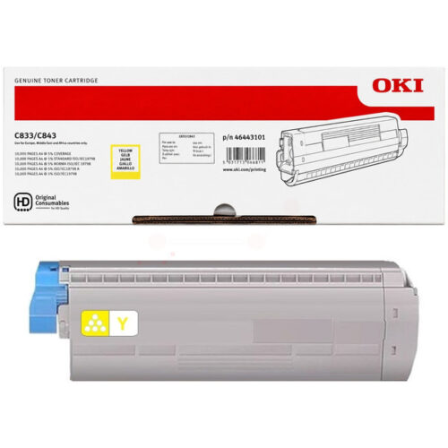 Original OKI 46443101 Toner gelb