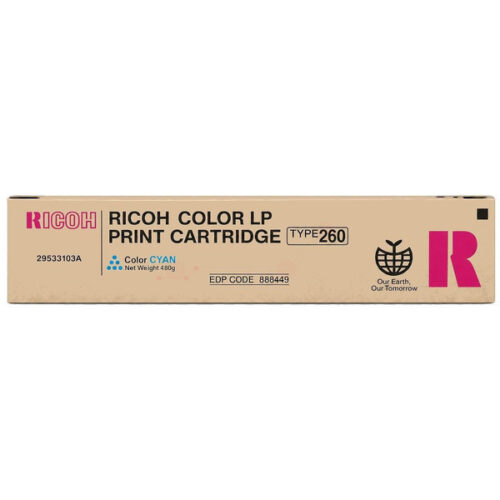 Original Ricoh TYPE 260 / 888449 / K185/01 Toner cyan