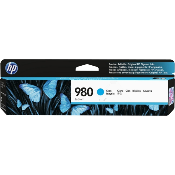 Original HP 980 / D8J07A Tinte cyan