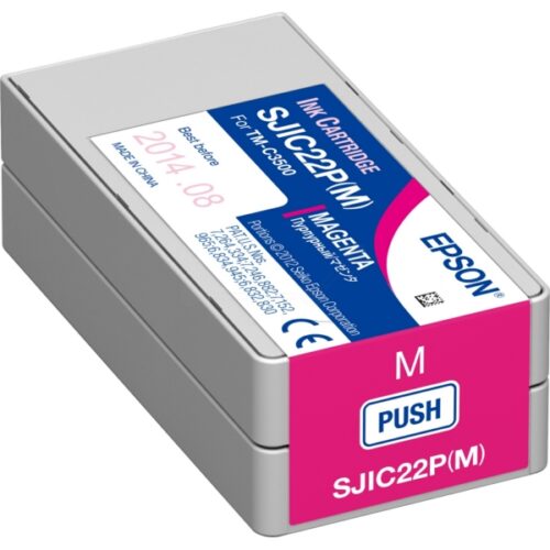 Original Epson SJIC22P(M) / S-JIC22P(M) / C33S020603 Tinte magenta