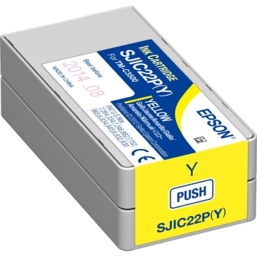 Original Epson SJIC22P(Y) / S-JIC22P(Y) / C33S020604 Tinte gelb