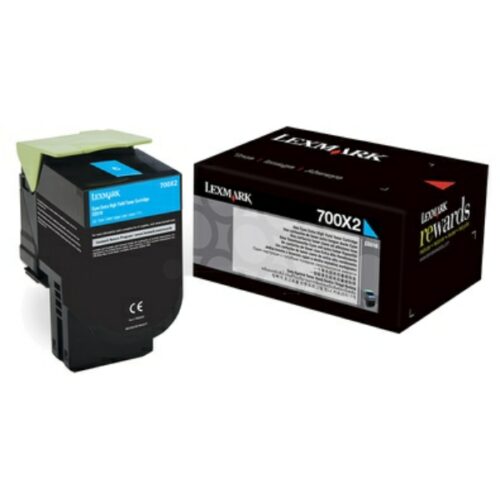 Original Lexmark 700X2 / 70C0X20 Toner cyan