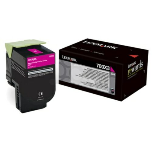 Original Lexmark 700X3 / 70C0X30 Toner magenta
