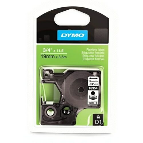 Original Dymo S0718070 / 16960 Etiketten schwarz auf weiß (19mm x 5,5m)