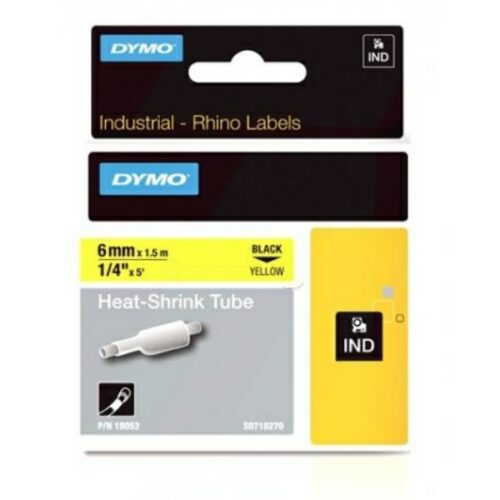 Dymo 18052 / S0718270 Prägeband schwarz auf gelb (6mm x 1,5m)