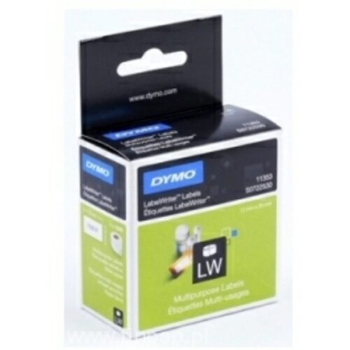 Original Dymo S0722530 / 11353 Etiketten weiß (13 x 25mm, 1000 Stück)