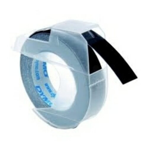 Dymo 12745 / S0898130 Prägeband weiß auf schwarz (9mm x 3m)